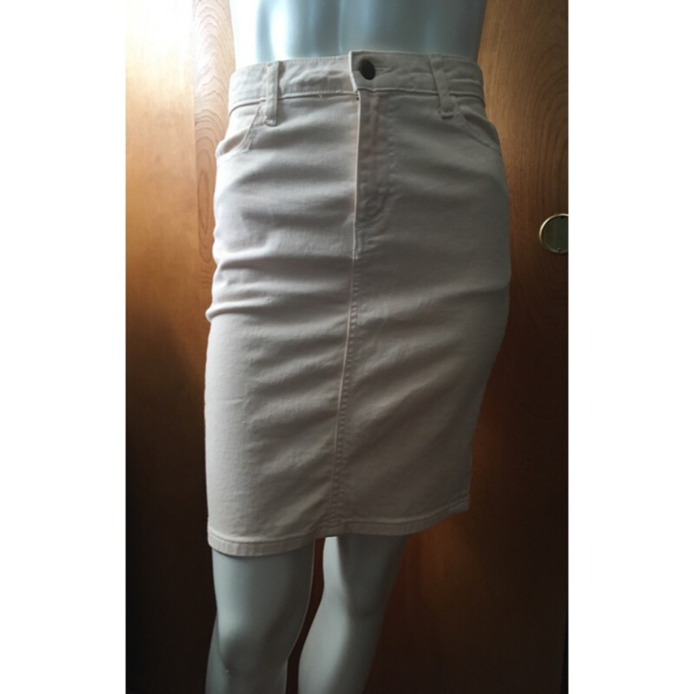 American Apparel denim high waisted pencil skirt